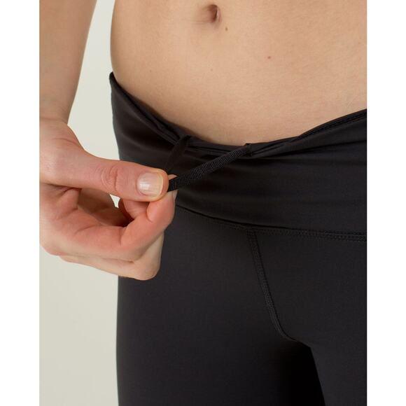 Lululemon Run Mod Moves Crop Mid Rise Leggings in Black Women's Size 2 - Picture 5 of 12